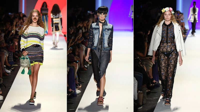 Illustration for article titled Desigual Made Up Its Runway Models Like Snapchat Filters